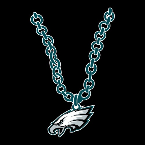 Philadelphia Eagles Necklace logo vinyl decal